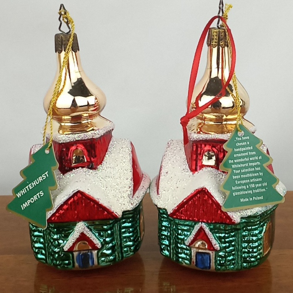 Whitehurst imports mouthblown polish glass chapel ornaments